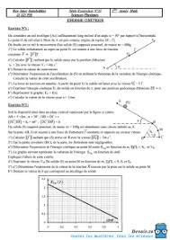 La valeur du potentiel en un point dépend du choix du niveau de référence. Travail Et Energie Cinetique Exercices