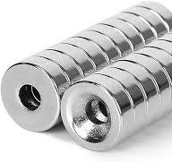 Round Countersunk Disc Magnets 1/2x3/16 inch (12x5mm) - Magnetic Ring with  #6 Screw Hole, 10 Matched N/S Pairs for Crafting Holder DIY Fastener ...