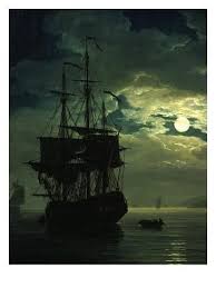 La Nuit Un Port De Mer Au Clair De Lune Night Sea Port In Moon Light 1771 Detail Giclee Print Claude Joseph Vernet Art Com In 2020 Ship Paintings Boat