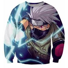 Kakashi Hatake Cool 3d Flash Full Print Crewneck Sweatshirt Konoha Stuff Roupas De Anime Roupas Naruto Acessorios Escolares
