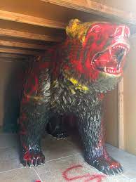 Ucpd Investigates Vandalism After Bruin Bear Found Painted Red Yellow Daily Bruin