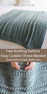 Twisted rope finger knitting blanket free pattern using loop yarn. Easy Afghan Knitting Pattterns In The Loop Knitting