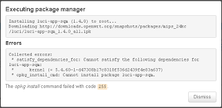 The following commands are in pure busybox. Can T Install Luci App Sqm On Openwrt Snapshot R14241 Ba2ddba56b Luci Master Git 20 234 32633 60ce87a Installing And Using Openwrt Openwrt Forum