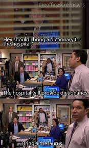 My Favorite Is That He Looks At The Camera As He Says It Oscar Is So Good The Office The Office Show Office Jokes