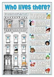 Who Lives There Educacion Ingles Vocabulario En Ingles Ensenanza De Ingles