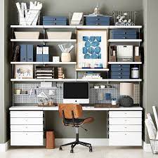 Pegboards not only save you space on your desk but efficiently organises your most used office supplies. White Elfa Decor Drawer Frames Fronts The Container Store