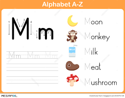 Use in preschool or kindergarten. Alphabet Tracing Worksheet Writing A Z Illustration 44976139 Megapixl