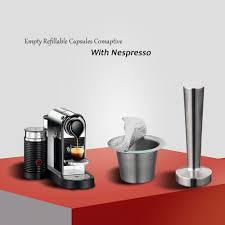 The nescafe dolce gusto coffee machine has a pressure based system based on you have to order sample pods separately as it is not included when you buy the machine. 6 Pods 120 Lids Tamper Set Reusable Stainless Steel Nespresso Coffee Capsule Refilling Cup Filter Nespresso Machine Maker Pods Coffee Filters Aliexpress