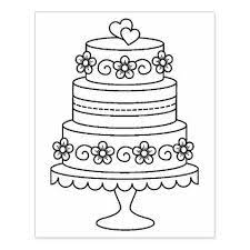 Tiered Wedding Cake Coloring Page Rubber Stamp Zazzle Com Wedding Coloring Pages Tiered Wedding Cake Food Coloring Pages