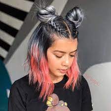 Two Buns With Braids Elegant Short Hair Bun Ideas 2019 Short Hair Bun Festival Hair Braided Bun Hairstyles