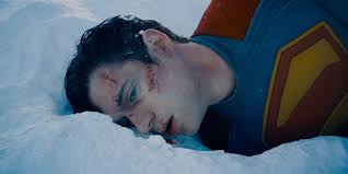 First look at David Corenswet as #Superman. Looks like a rough situation  for the Man of Steel. 😬 Watch the trailer. 👇