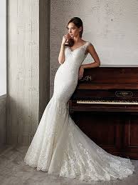 Ct236 Couture Eddy K Available At Lulu S Bridal Boutique Lulu S Bridal Dallas Texas Fit Flare Wedding Gowns Lace Destination Dress Couture Gowns