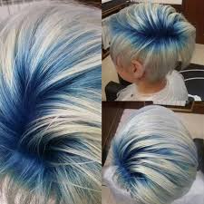 Salt and pepper hair color can be defined as a mixture of black (or dark brown) and grey hair. Silver And Blue Short Blue Hair Hair Styles Short Hair Styles