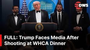 FULL URGENT BRIEFING: President Trump Takes Questions After WHCA Dinner  Shooting Incident | AC1G - YouTube