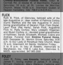 1996 Ruth Flick OBIT