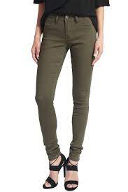 Womens Basic Army Olive Green 5 Pocket Stretch Denim Skinny Jeans - Olive - C312nsd2fo9 Skinny Pants Women Green Skinny Jeans Drawstring Jeans