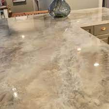 This category includes engineered quartz, polymer concrete and engineered marble stone. Metallic Epoxy Countertop Kit Diy Epoxy Paints Resincoat