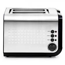 2 Tranches Fente Large Grille Pain 6 Niveaux Reglables 220v 720w 50hz Pour Toast Petit Dejeuner Blanc 24 18 19cm Inox Gris Achat Vente Grille Pain Toaster Cdiscount