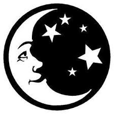Moon And Stars Svg Png Jpg Cricut Silhouette Digital Etsy Moon Silhouette Art Silhouette Art