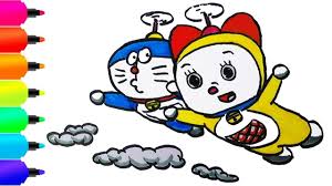 Selain menambah daya kreativitas mewarnai. Gambar Mewarnai Doraemon Dan Dorami Download Kumpulan Gambar