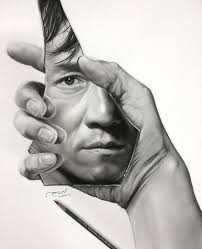 Realistic 3d Illusion Portrait Drawings Illusion Drawings Portrait Drawing Realistic Drawings