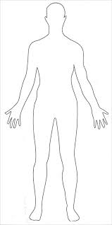 Pdf Doc Free Premium Templates Body Template Body Outline Human Body Drawing