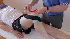 How To Apply Kinesiology Tape For Knee Pain Patella Femoral Syndrome Osgood Schlatters Syndrome Youtube
