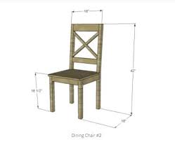 If constructed out of treated wood or cedar, or even painted with exterior paint, it would be perfect for the front porch! Dining Chairs Free Woodworking Plan Com