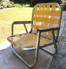 Beach Sand Chair Camping Yard Patio Metal Arms Webbed Yellow Vintage Sand Chair Chair Repair Wrought Iron Patio Chairs