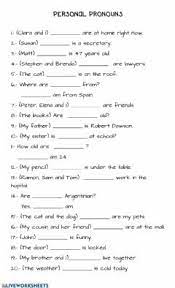 June 6, 2016 check your grammar. Personal Pronouns Worksheets And Online Exercises