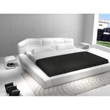 Shop allmodern for modern and contemporary bedroom sets to match your style and budget. Contemporary White Eco Leather King Size Platform Bed Set 3pcs J M Dream Walmart Com Walmart Com