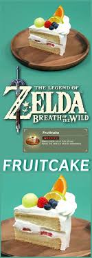 Cook 4 mighty foods + farosh's horn to get a recipe that gives you 50% attack boost for 30 min. Zelda Fruitcake Fruitcake Recipes Fruit Cake Zelda Cake