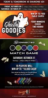 Последние твиты от b connected (@bconnected). Ghostly Goodies Win Up To 150 Table Chips Diamond Jo Northwood Ia