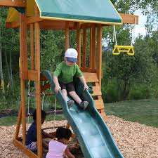 Big backyard swing set is heavy duty and it is our biggest swing set. Big Backyard Magnolia Wooden Play Set Online