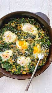 Creamy Kale Baked Eggs By Thefeedfeed Quick Easy Recipe The Feedfeed Recipe Baked Kale Baked Eggs Baked Eggs Recipe