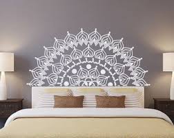 Diy decor for the home, inspiration for home decor and styling. Headboard Wall Decals Bedroom Half Mandala Vinyl Sticker Interior Ornament Marrocan Pattern Decal Bohemian Indian Boho Decor C660 In 2021 Headboard Wall Decal Wall Decals For Bedroom Headboard Wall