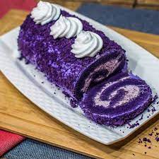 Ube Roll Cake Roll Cake Cake Ube Roll