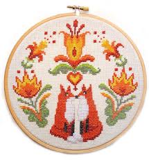 You will need to supply your own floss, fabric, etc. Visual Arts Craft Supplies Tools Fox Cross Stitch Pattern Pumpkin Cross Stitch Happy Halloween Cross Stitch Wreath Happy Autumn Counted Cross Stitch Easy Cross Stitch Decor