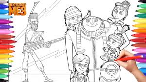 December 5, 2014 anirudh leave a comment. Despicable Me 3 Coloring Pages Coloring Book Dru Gru Balthazar Minions Art Videos For Kids Youtube