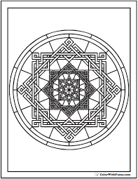 Geometric shapes coloring pages for adults. 70 Geometric Coloring Pages To Print Pdf Digital Downloads