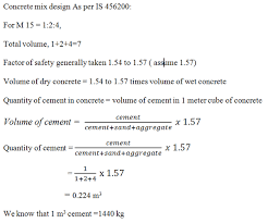 A 50kg bag contains approx 0.03 cubic metres of cement. How Can We Calculate The Steel Cement Crush Sand And Water For 100 Cft Concrete Ratio 1 2 4 Quora