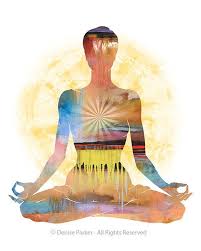 Yoga Lotus Pose Sun Colors Small Yoga Art Yoga Wall Art Yoga Gifts Yoga Prints Yoga Studio Art Yoga Decor Lotus Flower Art Yoga Artwork Yoga Art Yoga Drawing