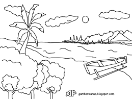 Bahkan, banyak orang yang menggunakan gambar pemandangan sebagai wallpaper pada laptop atau smartphone untuk menenangkan pikiran di. Mewarnai Pantai Coloring And Drawing