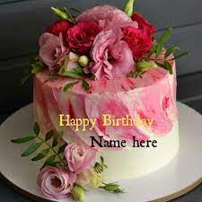 Add name on colorfull flowers happy birthday cake image and download it as free. Best Of Rose Flower Birthday Cake With Name And Description Happy Birthday Flower Cake Happy Birthday Cakes Birthday Wishes Cake