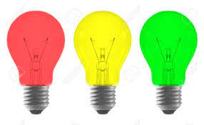 This makes 256*256*256=16777216 possible colors. Red Yellow Green Color Light Bulb As Tarffic Light Isolated Stock Photo Picture And Royalty Free Image Image 11587125