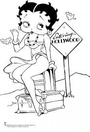 Check out some betty boop coloring pages below. Freebie Betty Boop Coloring Page Stamping