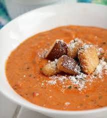 Thick And Creamy Tomato Basil Parmesan Soup In 2020 Parmesan Soup Thick Soup Recipe Tomato Basil Soup Recipe