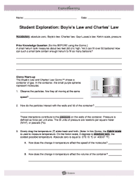 In this charles' law worksheet, students respond to several short answer questions as they pertain to charles' law. Boyle S Law And Charles Law Gizmo Answer Key Pdf Fill Online Printable Fillable Blank Pdffiller