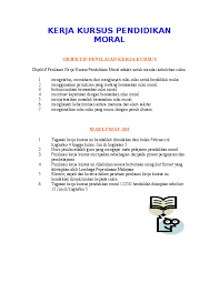 Berdikari berupaya bertindak sendiri yakin pada diri sendiri 3. Doc Kerja Kursus Pendidikan Moral Objektif Penilaian Kerja Kursus Conan Sim Academia Edu