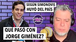 SEGÚN SIMONOVIS EL PRESIDENTE DE FVF JORGE GIMENEZ HUYÓ A ESPAÑA